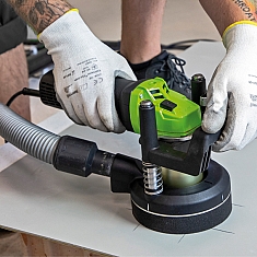 Использование станка для сухого алмазного сверления плитки Eibenstock EFB 68