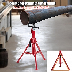 Использование V-образной двухроликовой складной регулируемой опоры для труб Remmers Atlant 1/8-12