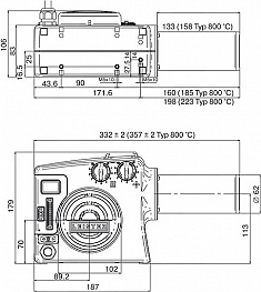 Размеры промышленного фена Leister Hotwind System