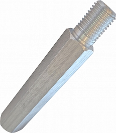 Шестигранный алюминиевый удлинитель для алмазной коронки Kern 1 1/4 UNC, 100 мм